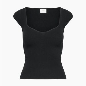 Aritzia Wilfred Black Tuscany Top